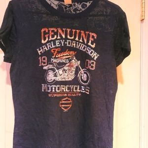 Harley Davidson Black vintage Tee